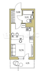 Квартира 21,6 м², студия - изображение 1