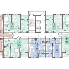 Квартира 62,4 м², 2-комнатная - изображение 3