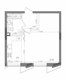 Квартира 39,4 м², студия - изображение 1