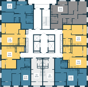 44,4 м², 1-комнатная квартира 6 923 000 ₽ - изображение 30