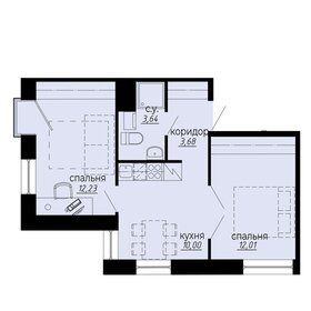 62,8 м², 2-комнатная квартира 13 000 000 ₽ - изображение 84