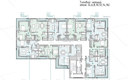 Квартира 60,2 м², 2-комнатная - изображение 2