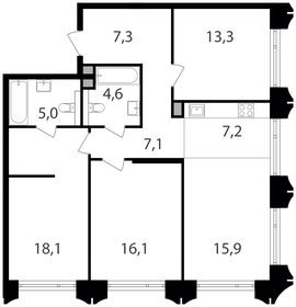 104 м², 4-комнатная квартира 35 100 000 ₽ - изображение 97
