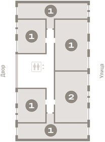 Квартира 53,6 м², 2-комнатная - изображение 2