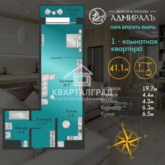 Квартира 41,1 м², студия - изображение 4