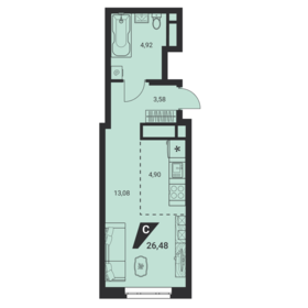 18 м², квартира-студия 3 500 000 ₽ - изображение 70