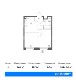 34 м², 1-комнатные апартаменты 9 803 061 ₽ - изображение 30