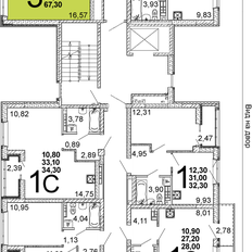 Квартира 67,2 м², 3-комнатная - изображение 2