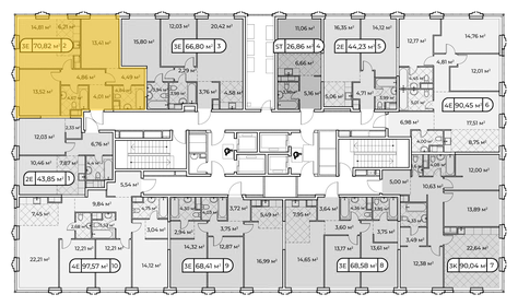 75 м², 2-комнатная квартира 47 930 000 ₽ - изображение 45