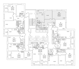 Квартира 59,6 м², 2-комнатная - изображение 2