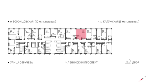 35,1 м², 1-комнатная квартира 18 360 352 ₽ - изображение 62