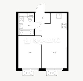 52,9 м², 2-комнатная квартира 8 092 170 ₽ - изображение 24