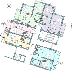 Квартира 55,1 м², 2-комнатные - изображение 3