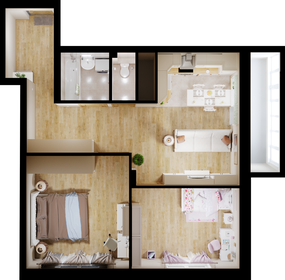 35 м², 1-комнатная квартира 1 500 ₽ в сутки - изображение 31