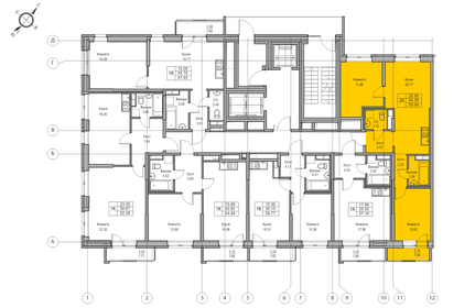 Квартира 54,4 м², 2-комнатная - изображение 1