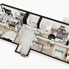 Квартира 106,5 м², 4-комнатная - изображение 4