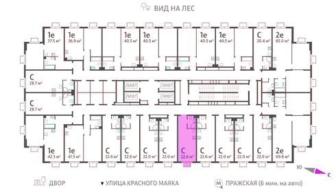 22,6 м², квартира-студия 8 384 441 ₽ - изображение 29