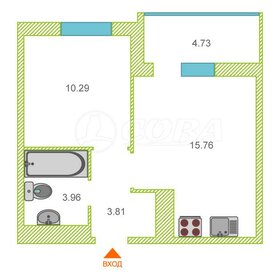 Квартира 38 м², 1-комнатная - изображение 1