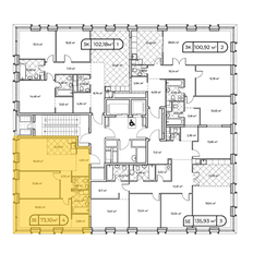 Квартира 72,9 м², 2-комнатная - изображение 3