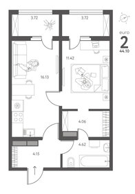 44,1 м², 1-комнатная квартира 5 071 500 ₽ - изображение 54