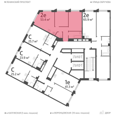 Квартира 53,4 м², 2-комнатная - изображение 2