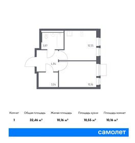 31,5 м², 1-комнатная квартира 6 016 500 ₽ - изображение 1