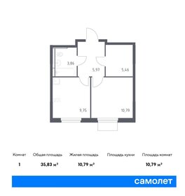 36,1 м², 2-комнатная квартира 7 300 000 ₽ - изображение 68