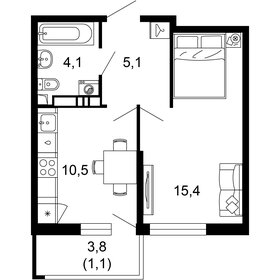 35,7 м², 1-комнатная квартира 17 014 620 ₽ - изображение 24