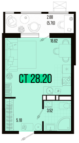 27,1 м², 1-комнатная квартира 3 824 026 ₽ - изображение 18