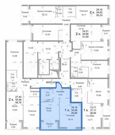 33,6 м², 1-комнатная квартира 9 650 000 ₽ - изображение 95