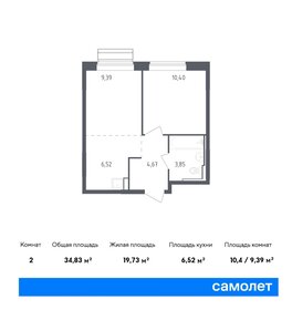 33,7 м², 1-комнатная квартира 6 689 610 ₽ - изображение 16