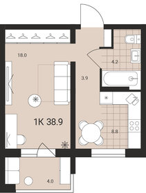 35,5 м², 1-комнатная квартира 3 520 000 ₽ - изображение 17