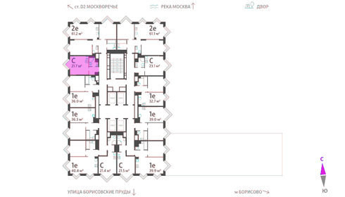 21,7 м², квартира-студия 10 287 818 ₽ - изображение 20