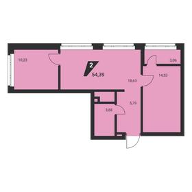 60,1 м², 2-комнатная квартира 6 000 000 ₽ - изображение 58