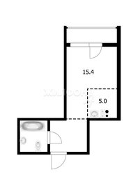 Квартира 27 м², студия - изображение 1