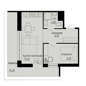 54,5 м², 1-комнатная квартира 15 550 000 ₽ - изображение 67