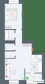 Квартира 53,9 м², 1-комнатная - изображение 1
