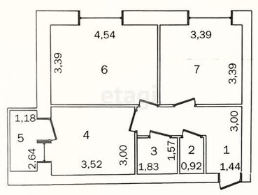 50 м², 2-комнатная квартира 4 799 000 ₽ - изображение 84