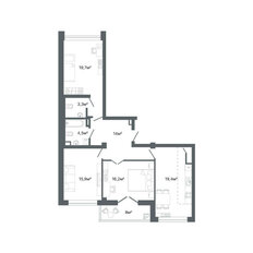 Квартира 93 м², 3-комнатная - изображение 2