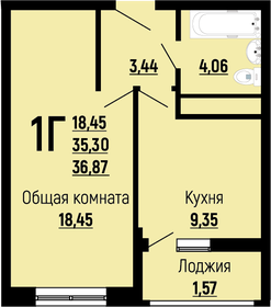 27 м², 1-комнатная квартира 3 999 000 ₽ - изображение 51