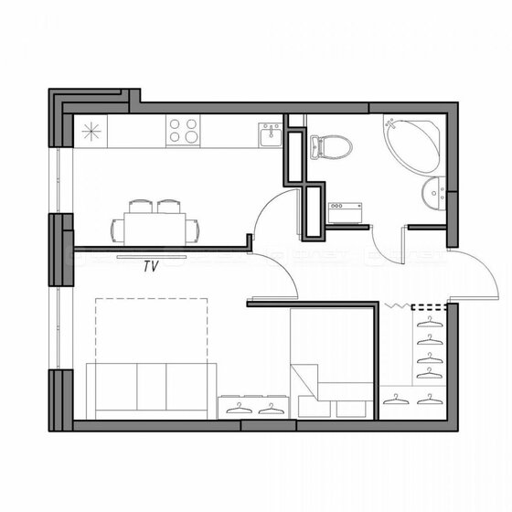 40,1 м², 1-комнатная квартира 6 500 000 ₽ - изображение 50