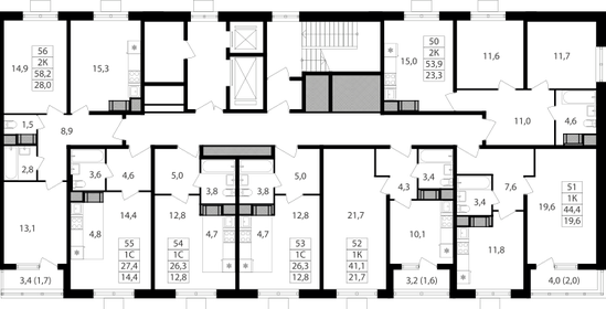 Квартира 27,4 м², студия - изображение 2