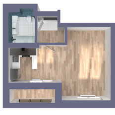 Квартира 33 м², студия - изображение 5