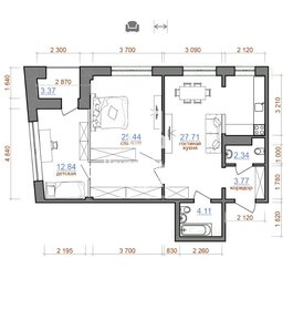 81,4 м², 3-комнатная квартира 11 990 000 ₽ - изображение 63