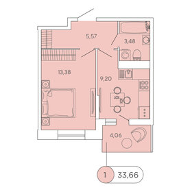 34,1 м², 1-комнатная квартира 7 812 000 ₽ - изображение 59