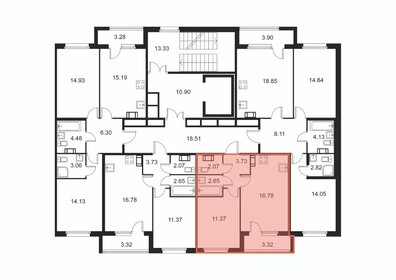 38,3 м², 1-комнатная квартира 5 968 560 ₽ - изображение 37