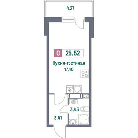 25 м², квартира-студия 4 800 000 ₽ - изображение 58