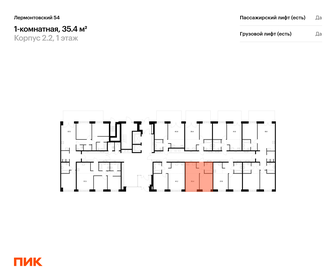 Квартира 35,4 м², 1-комнатная - изображение 2