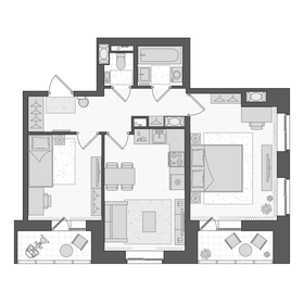 52,7 м², 2-комнатная квартира 11 149 745 ₽ - изображение 32