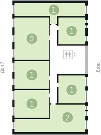 74,3 м², 2-комнатная квартира 10 249 260 ₽ - изображение 49